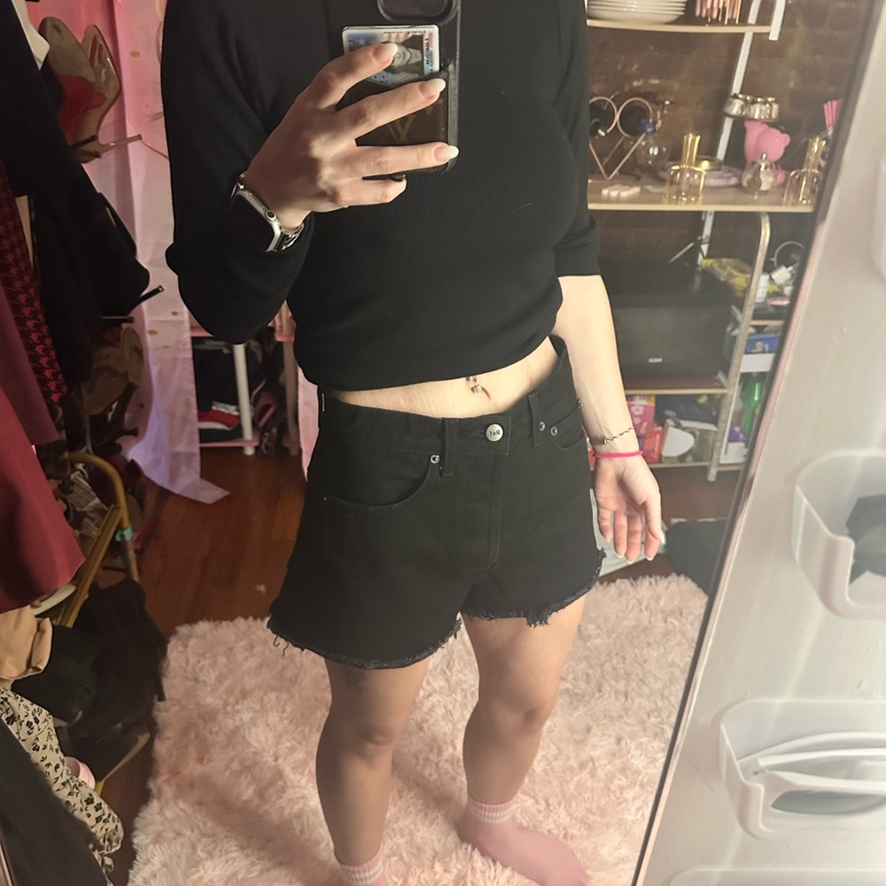 black reformation shorts